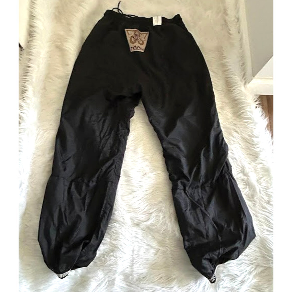 Vintage 80’s/90’s Tech Windbreaker/Track Style Pants. Size M Black - Picture 3 of 9